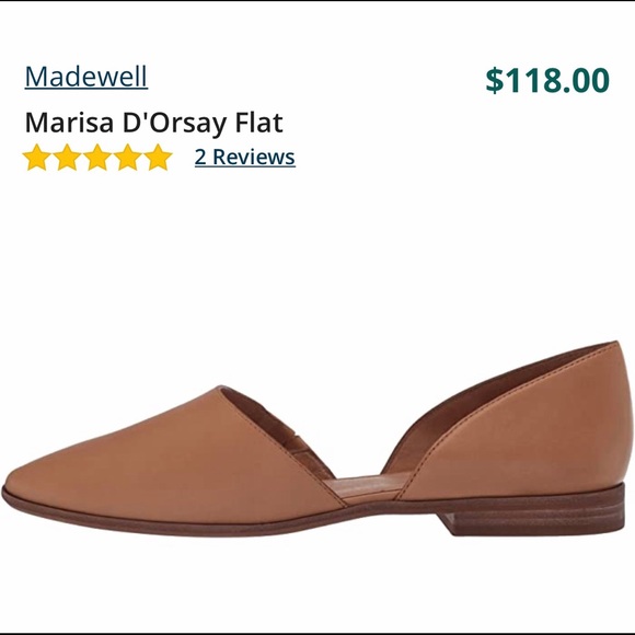 MADEWELL D'ORSAY FLATS IN LEATHER - Picture 3 of 8